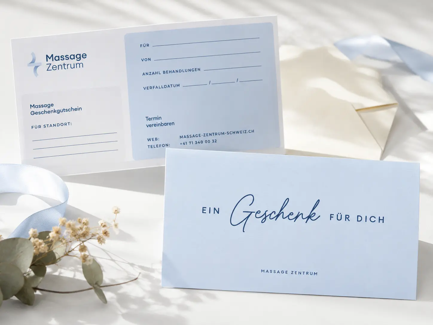 Massage-Gutschein für eine Behandlung im Massage Zentrum Uster